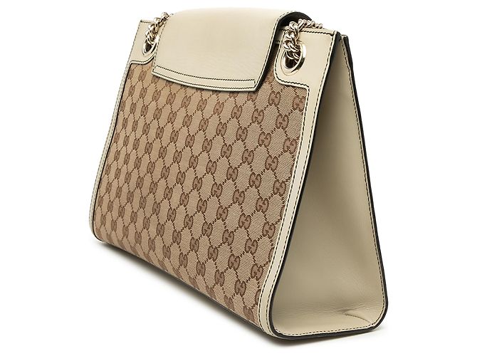 Borsa a tracolla Emily in tela GG beige di Gucci - vista 2