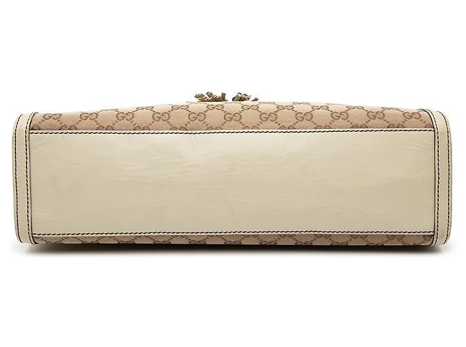 Borsa a tracolla Emily in tela GG beige di Gucci - vista 3