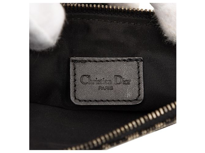 Pochette Saddle in tela Diorissimo nera Mini Dior Nero - vista 5