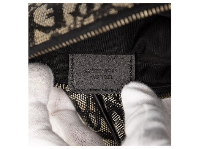 Pochette Saddle in tela Diorissimo nera Mini Dior Nero - vista 6