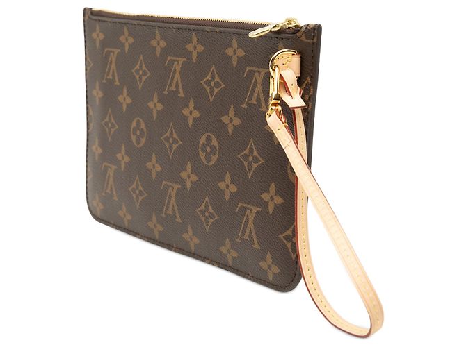 Pochette Louis Vuitton Brown Monogram Neverfull MM Marrone - vista 2