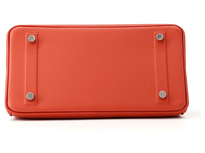 Hermès Orange Swift Birkin Shadow Retourne 25 Rosso Arancione - vista 3