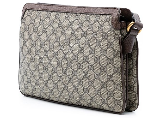 Gucci Beige Medium GG Supreme Web Ophidia Crossbody - vista 2