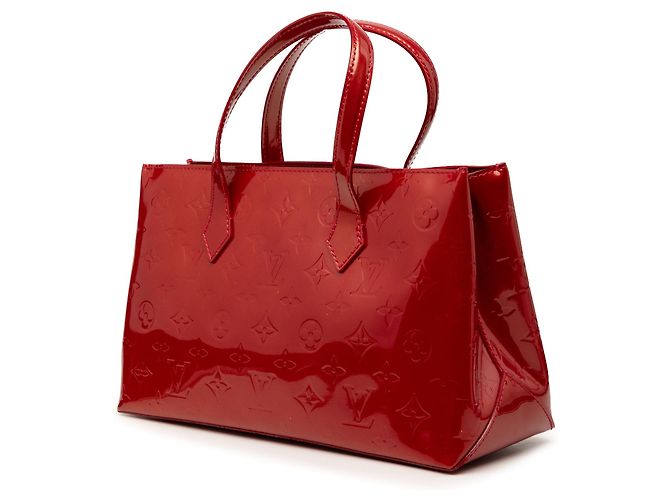 Louis Vuitton Red Monogram Vernis Wilshire PM Rosso - vista 2