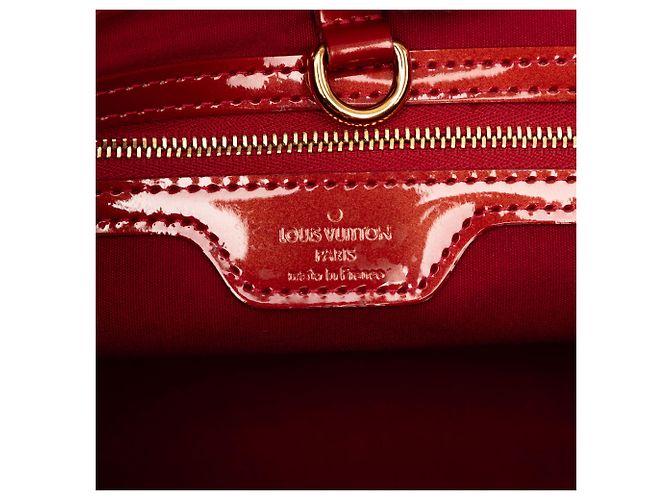Louis Vuitton Red Monogram Vernis Wilshire PM Rosso - vista 5