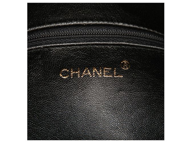 Clutch in scamosciato Chanel Blue CC con nappa - vista 5