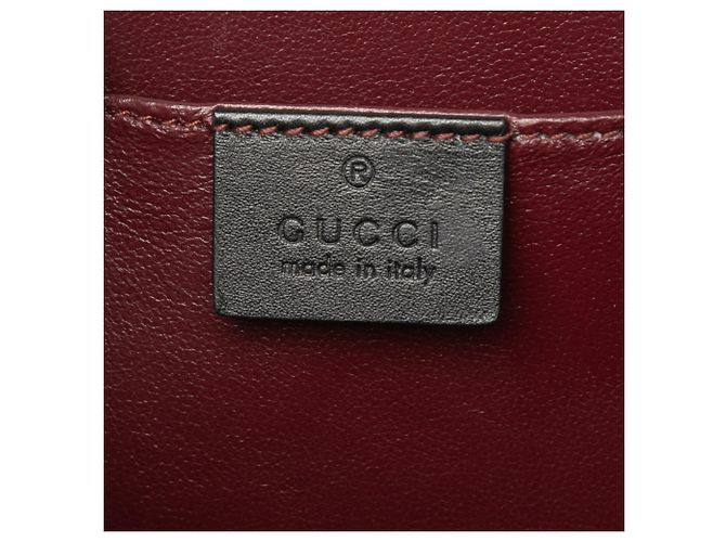 Gucci Black Mini Patent Sylvie 1969 Top Handle Bag - view 5