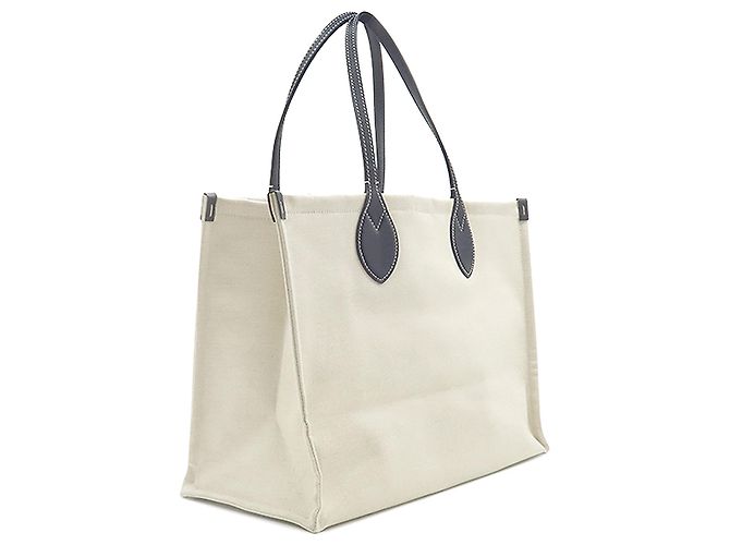 Tote Gucci Beige Large Canvas Logo - vista 2