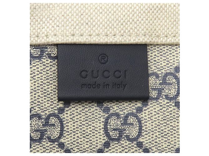Tote Gucci Beige Large Canvas Logo - vista 5