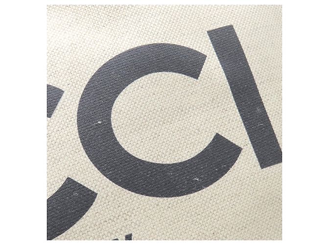 Tote Gucci Beige Large Canvas Logo - vista 6
