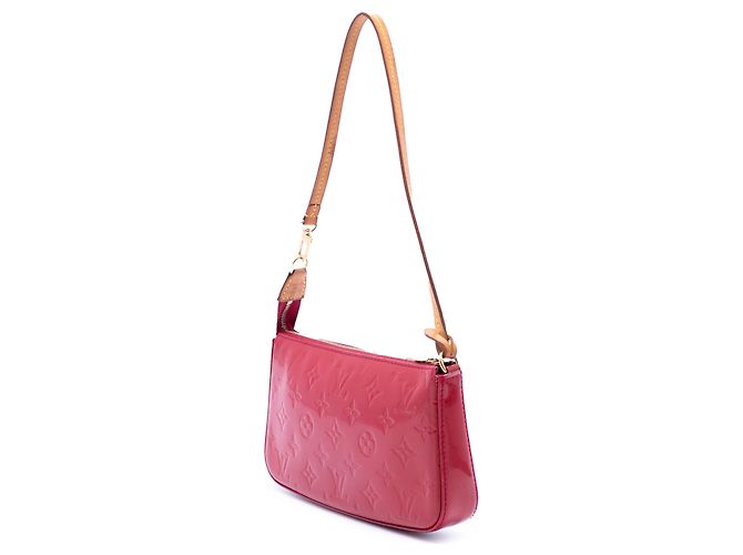 Louis Vuitton Pochette Accessoires in Monogram Vernis rosa - vista 2
