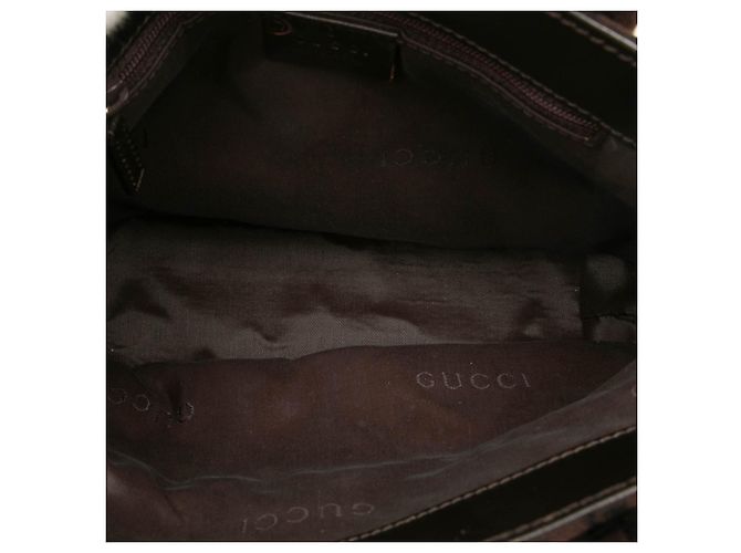 Borsa Tote Quadrata in Jacquard Marrone Gucci Marrone scuro - vista 4