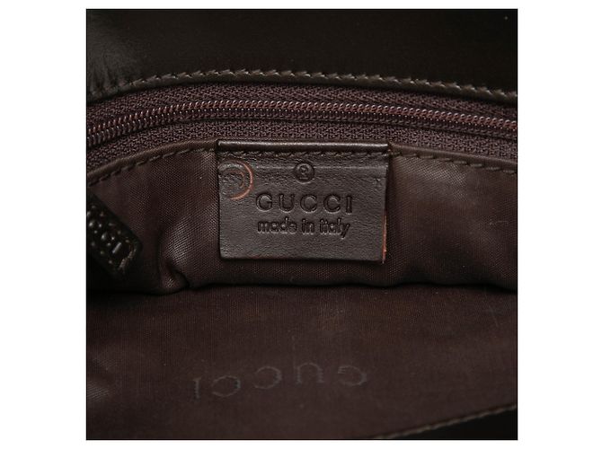 Borsa Tote Quadrata in Jacquard Marrone Gucci Marrone scuro - vista 5