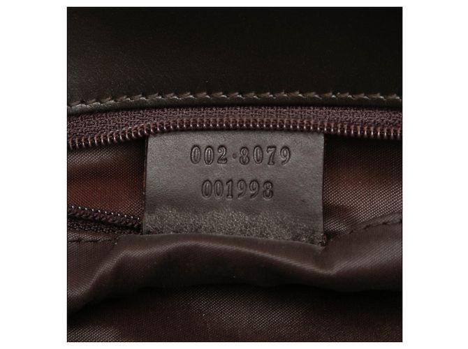 Borsa Tote Quadrata in Jacquard Marrone Gucci Marrone scuro - vista 6