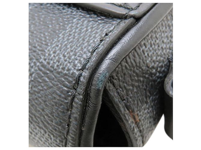 Louis Vuitton Black Damier Graphite Studio 3D Messenger Bag Schwarz - Ansicht 13