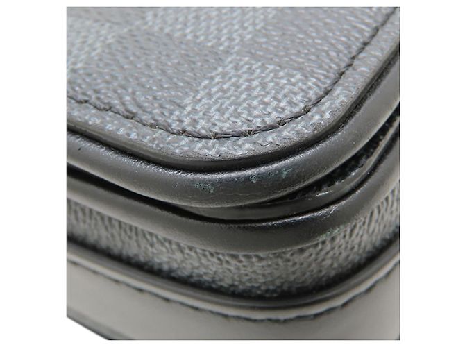 Louis Vuitton Black Damier Graphite Studio 3D Messenger Bag Schwarz - Ansicht 15