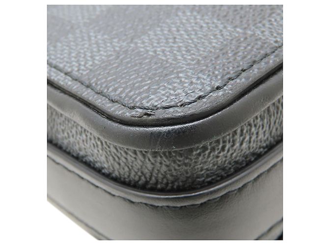 Louis Vuitton Black Damier Graphite Studio 3D Messenger Bag Schwarz - Ansicht 16