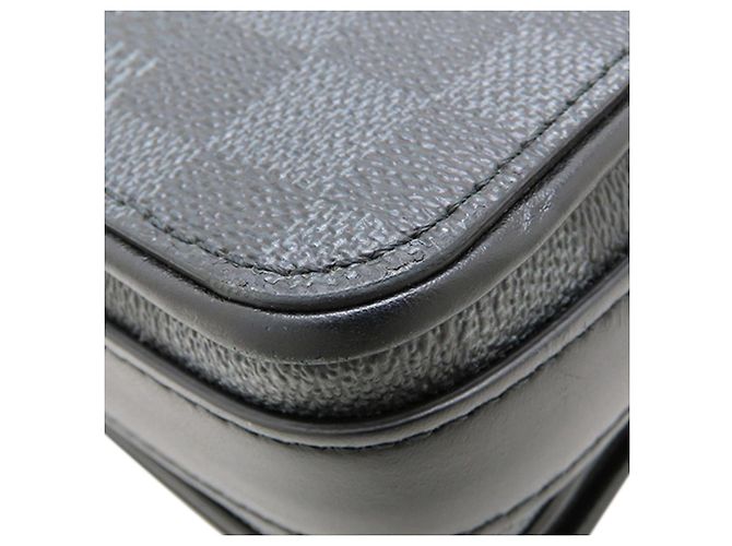 Louis Vuitton Black Damier Graphite Studio 3D Messenger Bag Schwarz - Ansicht 17