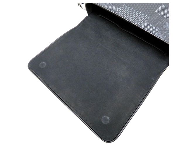 Louis Vuitton Black Damier Graphite Studio 3D Messenger Bag Schwarz - Ansicht 18