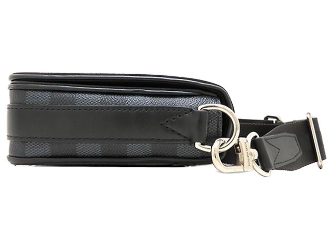 Louis Vuitton Black Damier Graphite Studio 3D Messenger Bag Schwarz - Ansicht 2