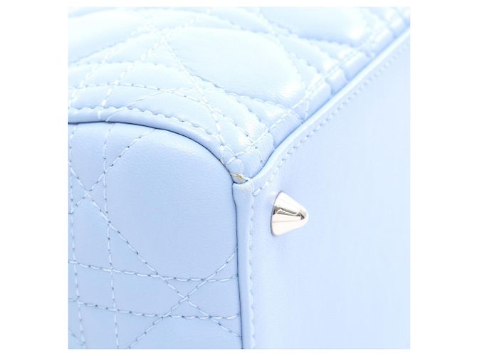 Lady Dior in agnello blu misura Medium Blu chiaro - vista 6