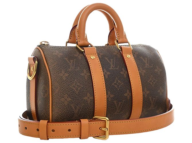 Louis Vuitton Brown Monogram Dust Keepall Bandouliere 25 - view 2