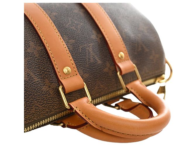 Louis Vuitton Brown Monogram Dust Keepall Bandouliere 25 - view 8