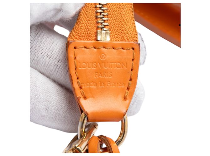 Louis Vuitton Pochette Accessoires Orange Epi Arancione - vista 5