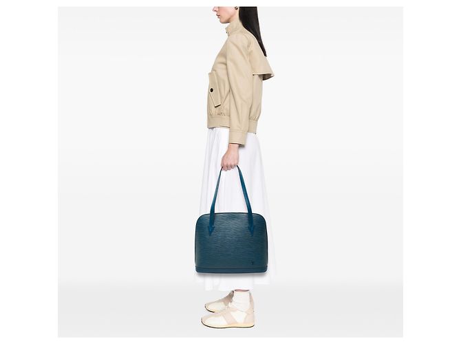 Louis Vuitton Blue Epi Lussac - vista 7