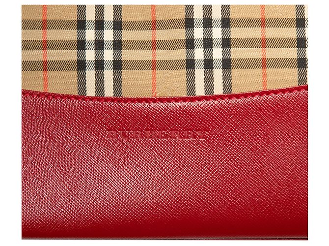 Tote em lona Burberry Beige Haymarket Check - vista 5