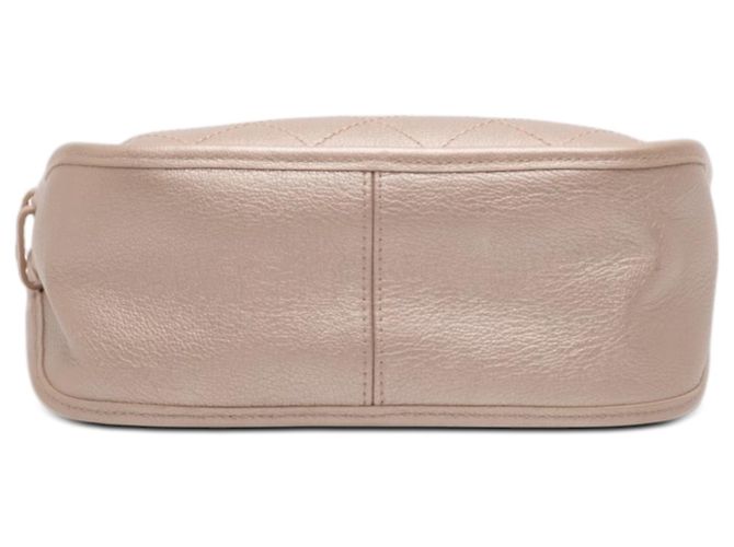 Chanel Pink Small Quilted Metallic Calfskin Jungle Stroll Hobo Rosa - vista 3
