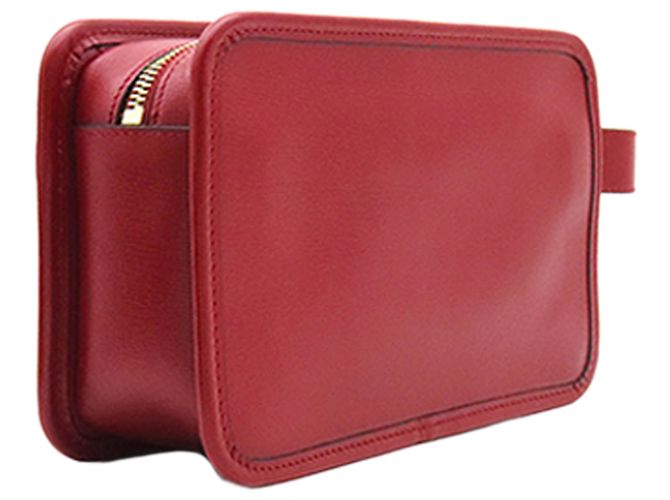 Clutch Gucci in pelle di vitello rossa con Interlocking G Rosso - vista 2