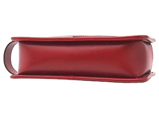 Clutch Gucci in pelle di vitello rossa con Interlocking G Rosso - vista 3