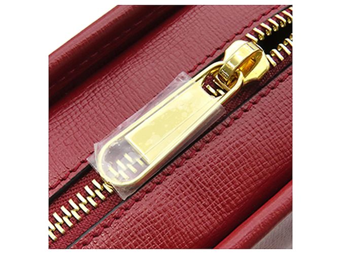Clutch Gucci in pelle di vitello rossa con Interlocking G Rosso - vista 6