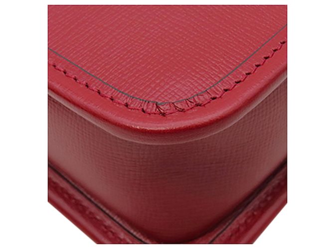 Clutch Gucci in pelle di vitello rossa con Interlocking G Rosso - vista 7