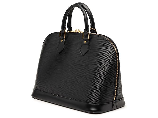 Louis Vuitton Alma PM in pelle Epi nera Nero - vista 2