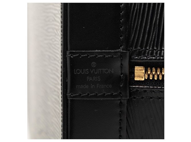 Louis Vuitton Alma PM in pelle Epi nera Nero - vista 5
