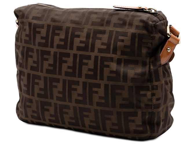 Fendi Marrone Zucca Canvas Crossbody - vista 2