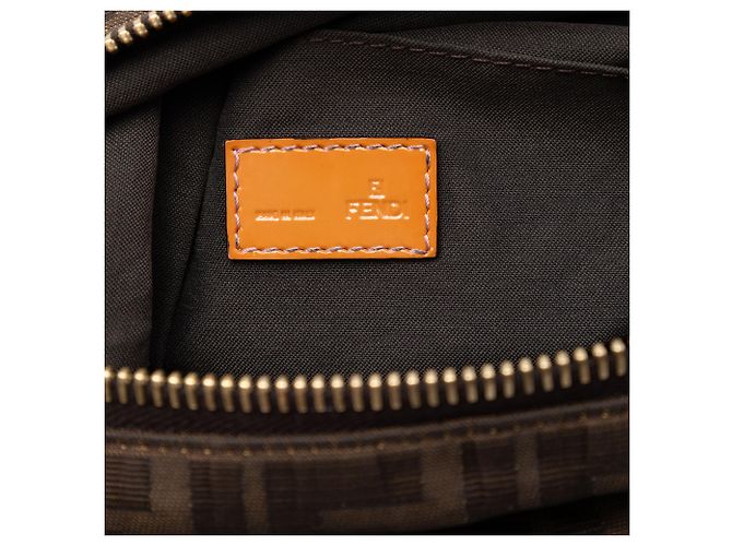 Fendi Marrone Zucca Canvas Crossbody - vista 5