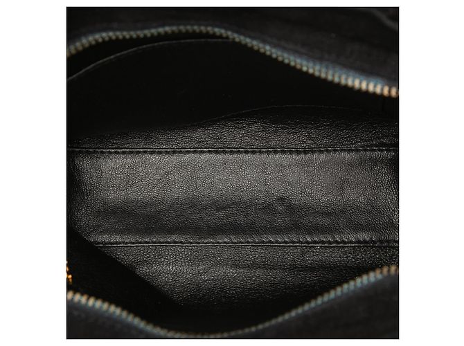 Chanel Black CC Diamond Quilted Suede Crossbody Preto - vista 4