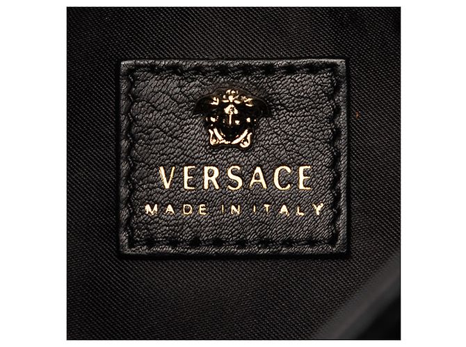 Bolsa La Medusa em couro preto Versace - vista 5