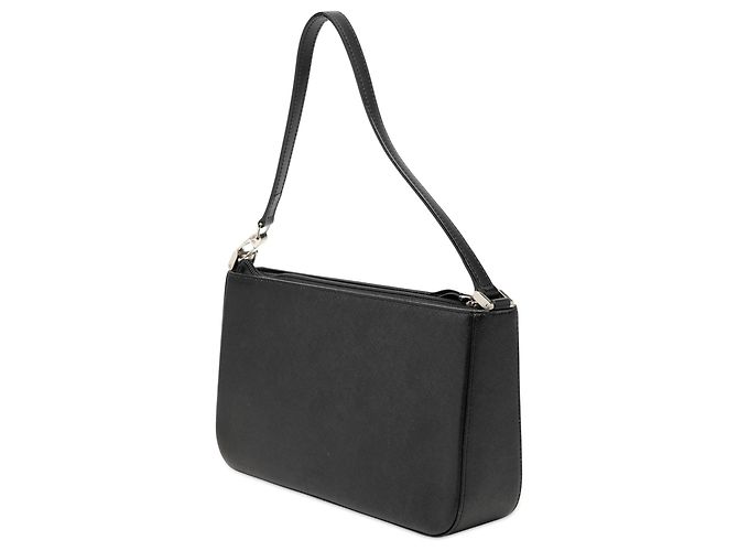 Borsa a tracolla in pelle nera Burberry Nero - vista 2