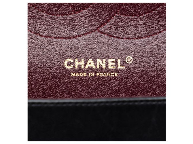 Chanel Black Jumbo Classic Lambskin Double Flap Nero - vista 5