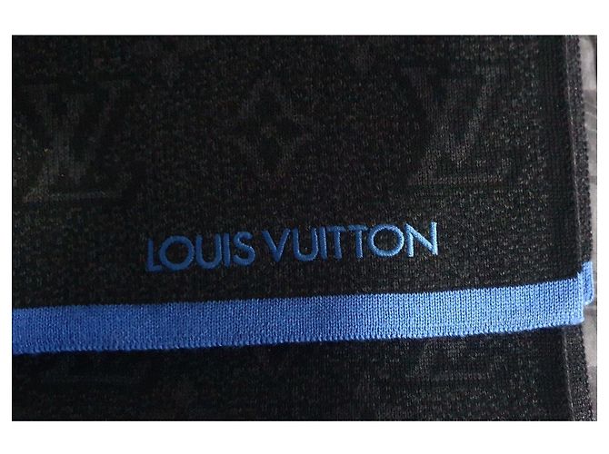 Louis Vuitton Monogram Wollschal - Schwarz/Blau - Ansicht 2