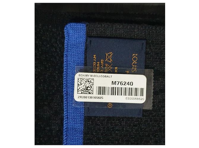 Louis Vuitton Monogram Wollschal - Schwarz/Blau - Ansicht 3