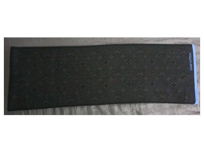 Louis Vuitton Monogram Wollschal - Schwarz/Blau - Ansicht 4