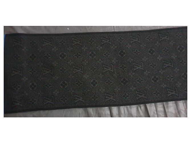 Louis Vuitton Monogram Wollschal - Schwarz/Blau - Ansicht 5