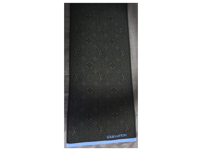 Louis Vuitton Monogram Wollschal - Schwarz/Blau - Ansicht 6