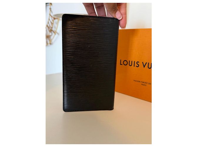 Louis Vuitton Epi Leather Wallet in Black - view 4