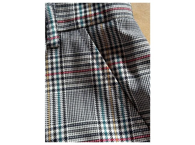 Terno DAKS Signature padrão Prince de Galles Vermelho Multicor Verde Cinza Fora de branco Cinza antracite - vista 10
